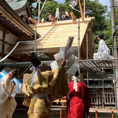 越中総鎮守一宮　射水神社　鳳凰殿増築工事　上棟祭